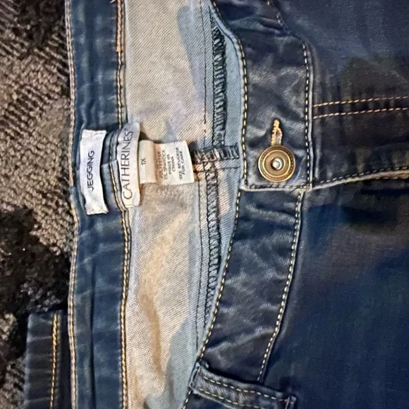 Catherines Women's Blue Jeans - Picture 2 of 4
